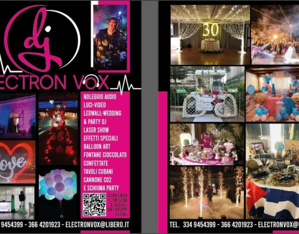 Dj & Musicisti Listing Category Electron Vox tutto per le feste