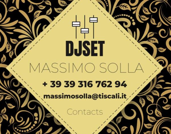 Dj & Musicisti Listing Category Dj Massimo Solla